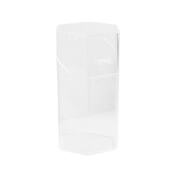 Ywmsfl Clear Acrylic Makeup Box with Secure Lid for Brushes & Beauty Tools, Transparent Storage Case