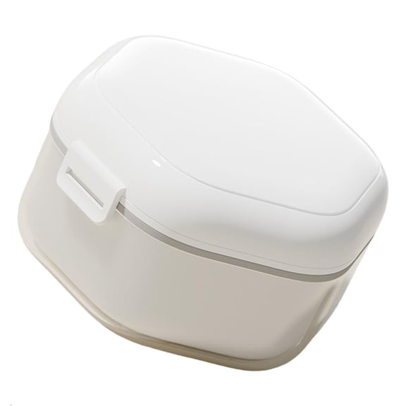 Ywmsfl Clear Denture Storage Box for Household Travel Use Ventilated Dentals Case Teeth Retainer Holder Mouth Guard Holder