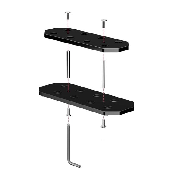 Ywmsfl Clear Shatterproof Acrylic Holder Stand with Slots for Home Sports Decor