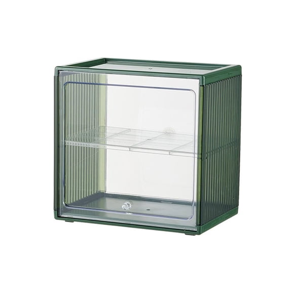 Ywmsfl Clear Storage Box with Door Coffee Cup Organizer Dust-proof Blind Box Storage Box Practical Mugs Storage Cases for Home