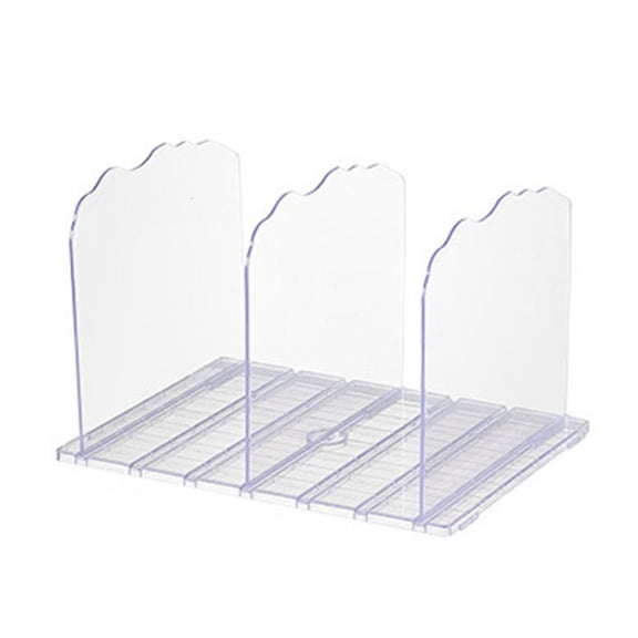 Ywmsfl Closet Handbag Organiser with Adjustable Dividers Clear Acrylic Purse Divider Storage Stylish Bag Display Rack