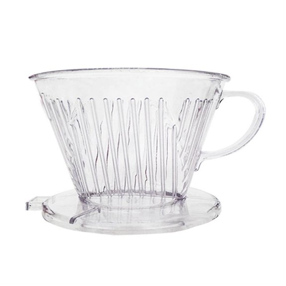Ywmsfl Coffee Dripper Coffee Filter Cone Single Cup Coffee Maker Clear for Home Cafe Use