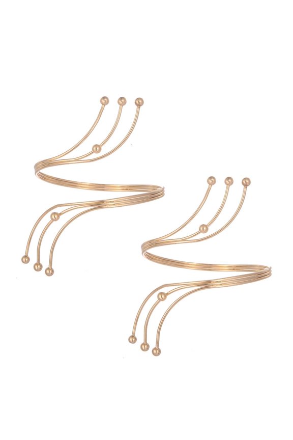Elegant Open Bangle Arm Cuffs Bracelet Coiled Upper Arm Bracelet Arm Jewelry For Women Various Occasion and Outfit