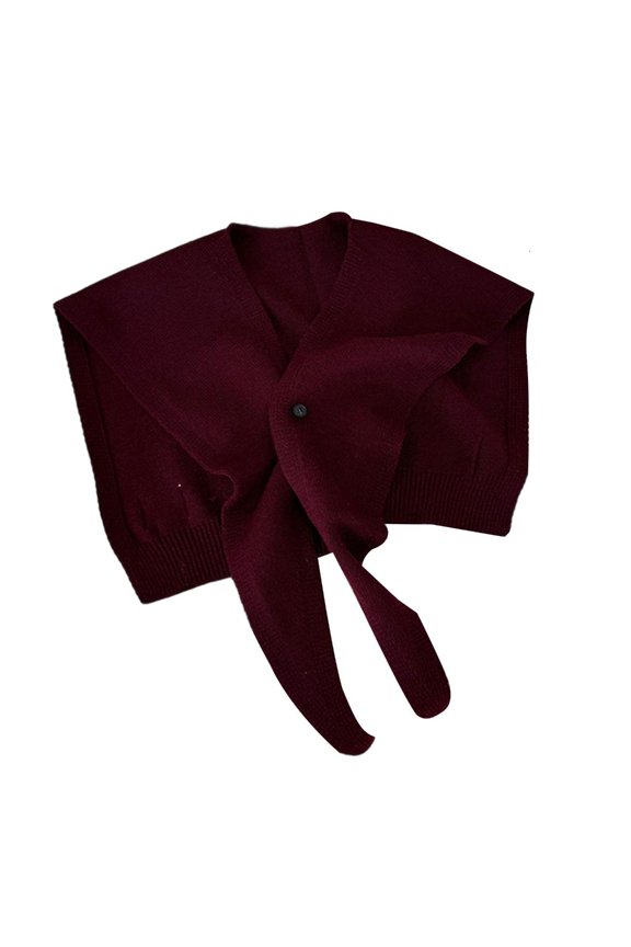 Convertible Scarf Capelet Sleeveless Shoulder Wrap Lightweight Polyester Women's Fashion Layering Accessory