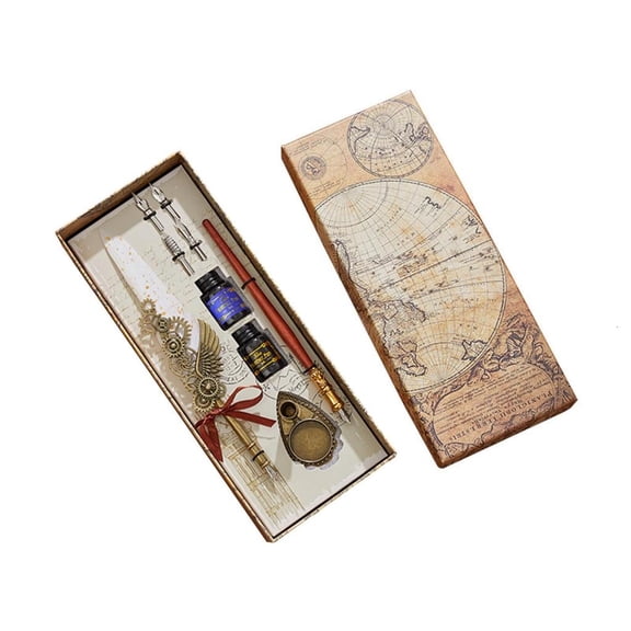 Ywmsfl Cool Quill Pen Pen Calligraphy Pen Set Fountain Dip Pen and Ink- Set