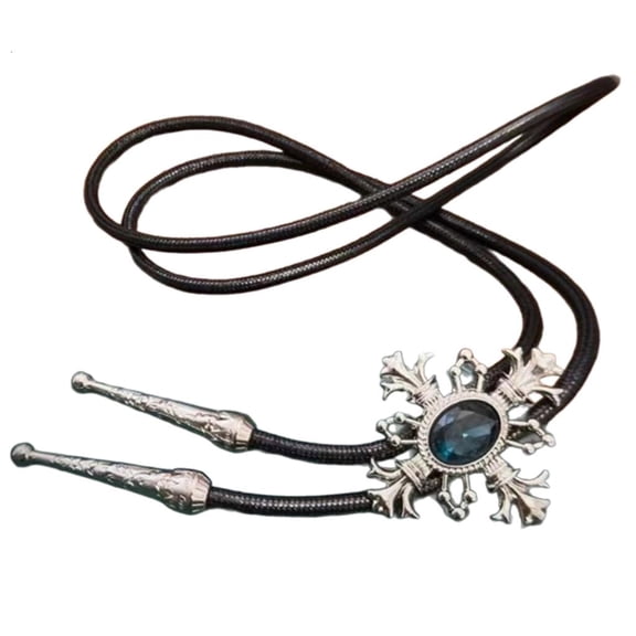 Ywmsfl Cowboy Rhinestone Bolo Tie for Carnivals Party Man Teens Shirt Sweater Costume Accessories Gentleman Tie