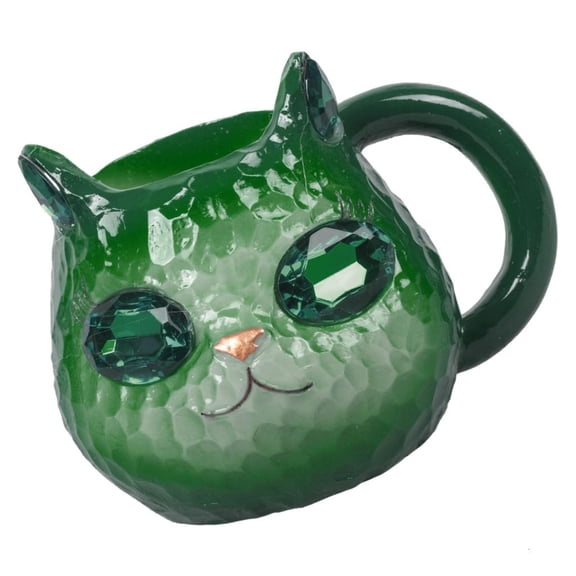 Ywmsfl Crystal Style Cats Lover Mugs Resin Geode Handcrafted Art Unique Gift Home Decors