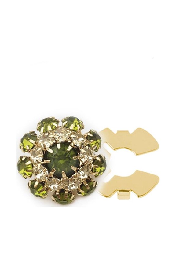 Button Covers Detachable Shirt Button Clips Rhinestones Buttons Flower Button Decorative Button