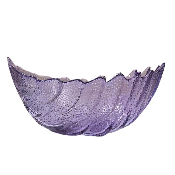 Ywmsfl Decorative Glass Snacks Bowl Elegant Feathered Basket For Candy Nut And Fruit Living Room Housewarming