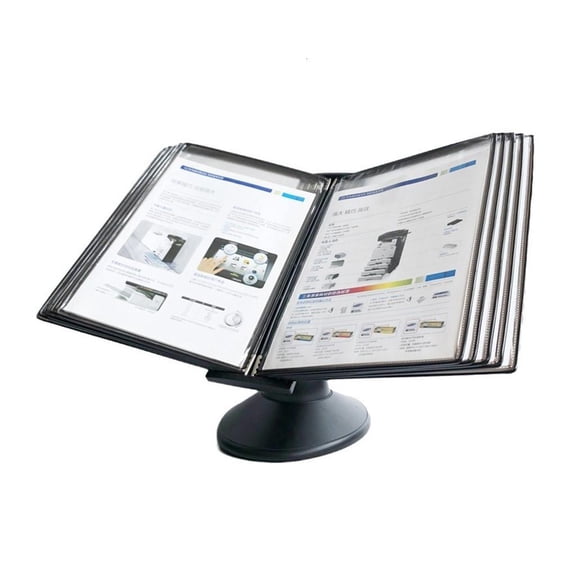 Ywmsfl Desk Document Organizers with 10 Viewable Pockets Desk Reference Organizers