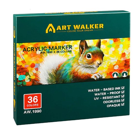 Ywmsfl Double Tip Acrylic Marker for Painting on Paper Rock Stone Wood Glass Ceramic