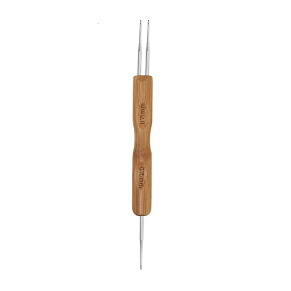 Ywmsfl Dreadlock Crochet Needle Hook for Hair Tool 0.75mm, 0.5mm Crochet Hooks Needle for Hair 1 Hook, 2 Hooks, 3 Hooks
