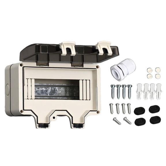 Ywmsfl Durability Flame Retardant Circuits Breaker Box for Outdoor Use with Security and Protectionsilentsil