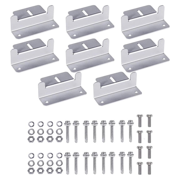 Ywmsfl Easyly to Install Solar Panel Brackets Aluminum Construction Durability and Light weight for Simple Mounting