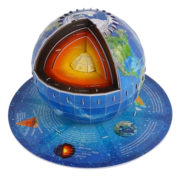 Ywmsfl Educational Earth Internal Structure Model Geography Teaching Aid Assembly Paper Earth Structure Model For Student