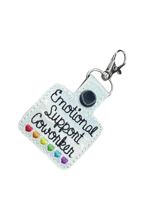 Emotional Support Keyring Snap Button Keychain Decoration Accessories