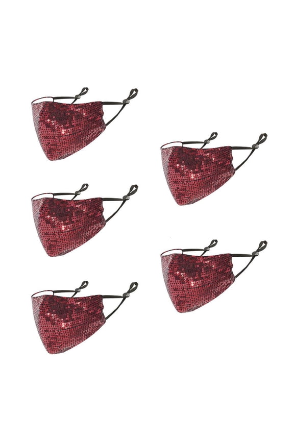 Facial Bling Sequin Masks Breathable Bling Summer Masks Reusable