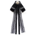 thumbnail image 1 of Ywmsfl Floral Bow Tie Shirt Collar Pin Brooches for Female Ribbon Bow Tie Collar Brooch for School Uniforms Decorations, 1 of 10