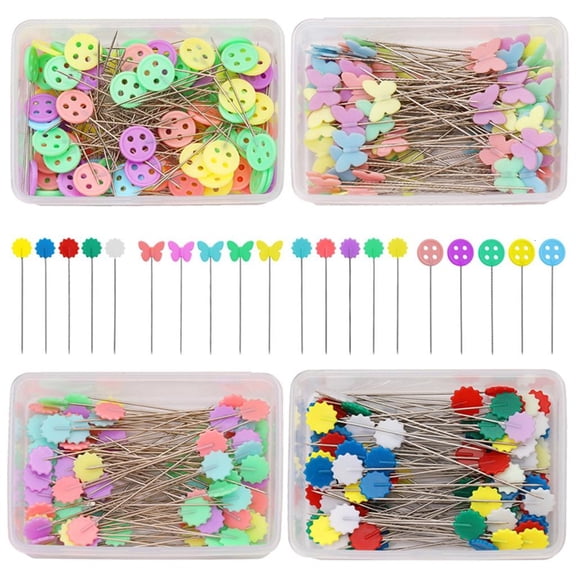 Ywmsfl Flower Head Pins Sewing Pins Flat Head Straight Pins Quilting Pins Sewing Patchwork Needle for Sewing Projects