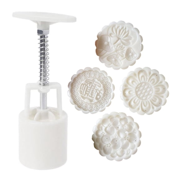 Ywmsfl Flowers Shape Stamp Kitchen Baking Accessories 2 Sizes for Mid-Autumn Festival