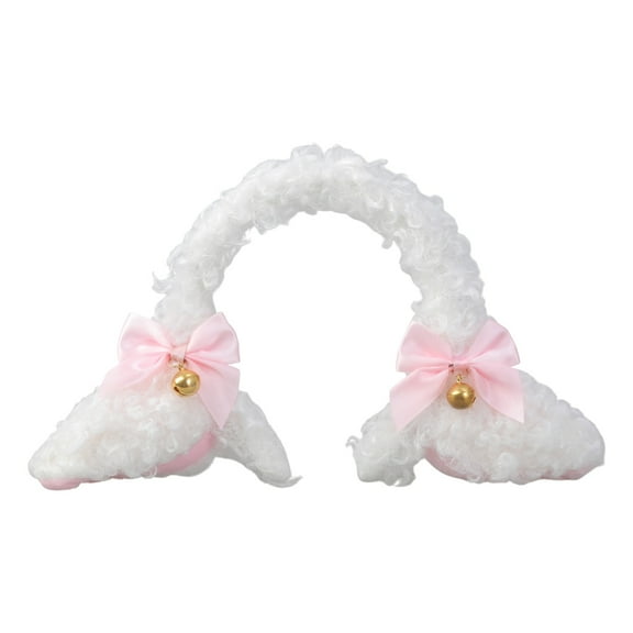 Ywmsfl Fluffy Lamb Lolita Hair Hoop Plush Lovely Makeup Headdress Washing Face Headband