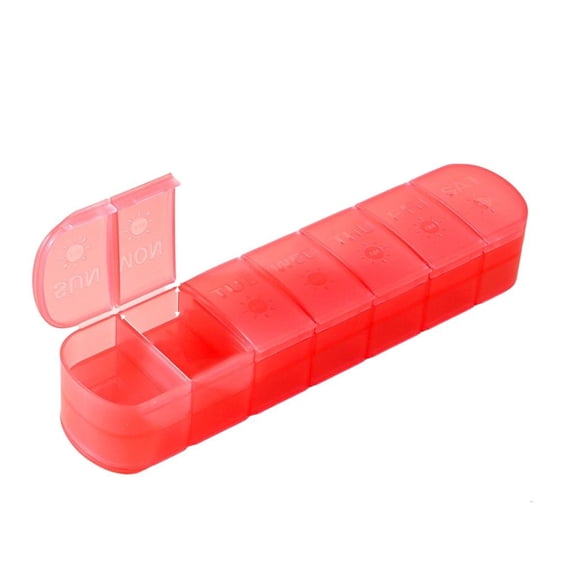 Ywmsfl Food Grade PP Portable Pills Box with14 Compartments For Easy Medication Access And Organiser