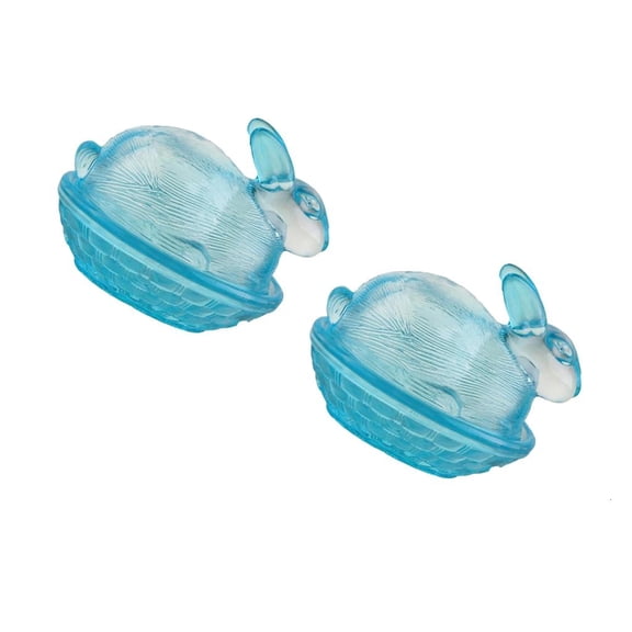 Ywmsfl Glass Canister With Rabbits Lid Perfect For Storing Snacks Dry Fruit And Kitchen Organization Candy Bowl
