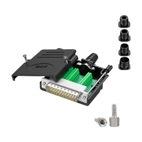 Ywmsfl Gold Plateds DB25 Plugs 25Pin Size Resistant Copper Material