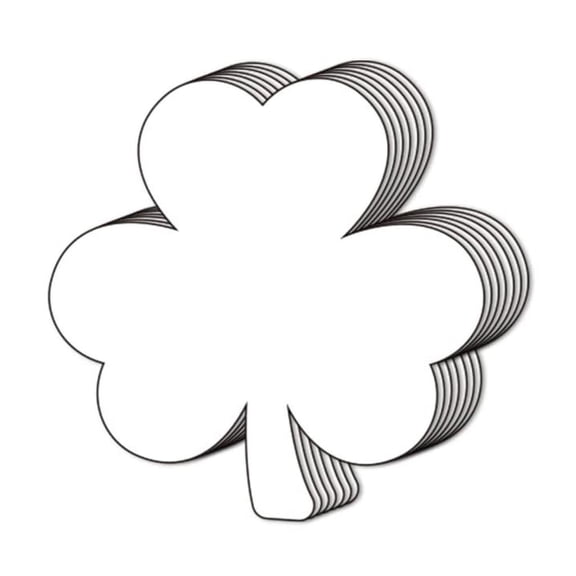 Ywmsfl Green Color Clovers Cards Saint Patrick's Day Shamrock Cards Home School Supplies