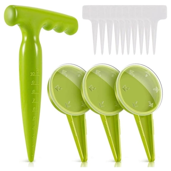 Ywmsfl Handheld Garden Seeder Sower Planter with 5 Dials Settings Seeding Dispenser Planter Tool for Small Flower Vegetable See