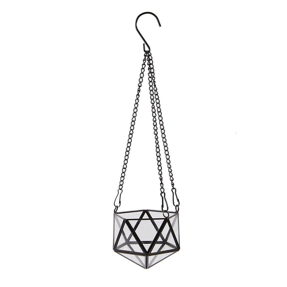 Ywmsfl Hanging Glass Terrarium Geometric Shape Plant Holder Container Wall Planter Flower Windowsill Decoration