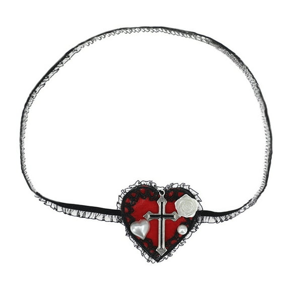Ywmsfl Heart Eyepatch Lolit Eye Patch Gothics Eyepatch Single Eye Mask- Lolit Eye Mask-