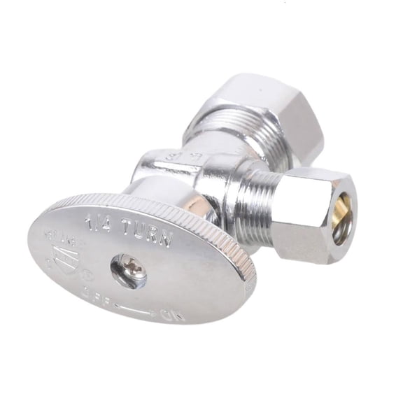 Ywmsfl High Flows Copper Shutoff Valves 5/8"Comps X 3/8" Compression Fit 1/2" Feed Pipe Universals Compatibility