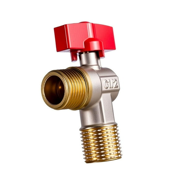 Ywmsfl Hot/Cold Water Shut Off Valves 1/2inch Turn Angle Stop Valves Plumbing Fitting