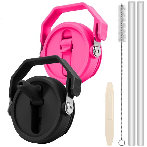 Ywmsfl Interchangeable Flipped Cap And Handle Cover For 40oz Insulated Cups Quick Releases Mechanism Water Bottle Accessories