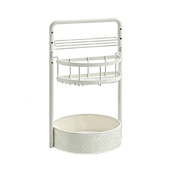 Ywmsfl Iron Rotating Condiment Shelf With Detachable Paper Towel Holder Easy Assembly Seasoning Bottle Holder For Kitchen