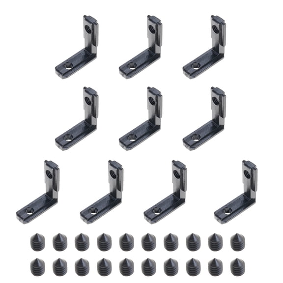 Ywmsfl L Shape Brackets Inner Corner Connector 10pcs for Industrial & Homes Projects