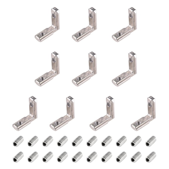 Ywmsfl L Shape Brackets Inner Corner Connector 10pcs for Industrial & Homes Projects