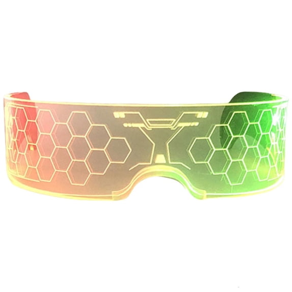 Ywmsfl Lighting Up Nightclub Glasses LED Flashing Glasses Halloweens Decoration Glasses for Birthdays Festivals and Nightclub
