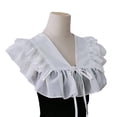 thumbnail image 1 of Ywmsfl Lace Ruffled Shawl Collar Elegant Sweet False Collar Detachable for Lady Delicate Flouncing Collar Ruffled Lace, 1 of 8