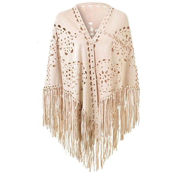 Ywmsfl Large Warm Shawl Wrap Tasseled Color Winter Accessory Casual Crop Color Hollow Oversized Shawl for Ladies