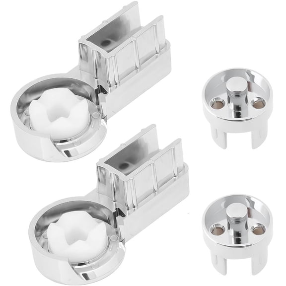 Ywmsfl Lightweight Plastic Hinge Shower Door Hinges Smooth Turn Motion Bathroom Hardware Upgrade For Shower Enclosures