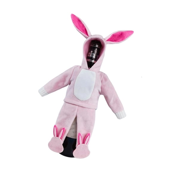 Ywmsfl Lovely Knitted Rabbit Wine Bottle Cover Snowman Wine Bottle Bag for Christmas Birthday Parties and Home Decoration