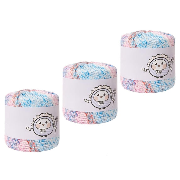 Ywmsfl Mercerized Cotton Yarn 3 Piece Set Soft Comfortable Thread For Delicate Fabrics And Crafting