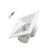 Ywmsfl Modern 10 Inch Bathroom Exhaust Fan Quiet fashion And Sturdy ABS Build For Long Lasting Service