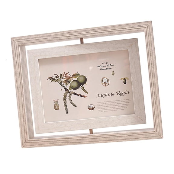 Ywmsfl Modern Styles 6 Inch 360 Degree Rotating Picture Frame Double Display Photo Frame Rotatable For Home Offices Decorations