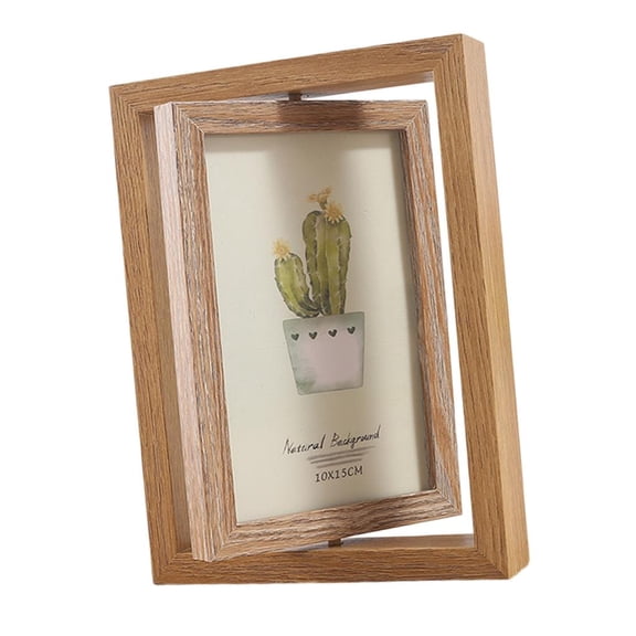 Ywmsfl Modern Styles 6 Inch 360 Degree Rotating Picture Frame Double Display Photo Frame Rotatable For Home Offices Decorations