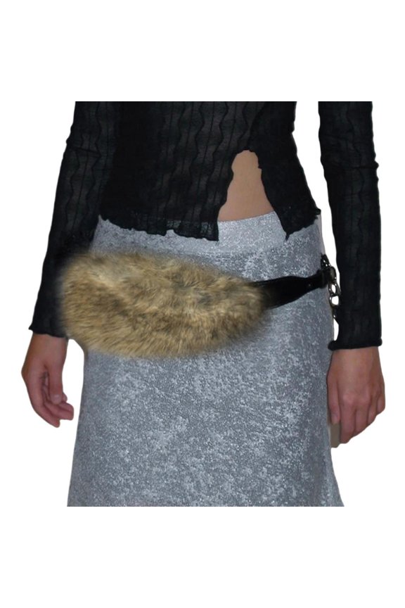 Plush Waist Belt HipHop Waistband Personality Styles Waist Belt for Various Occasion and Styles