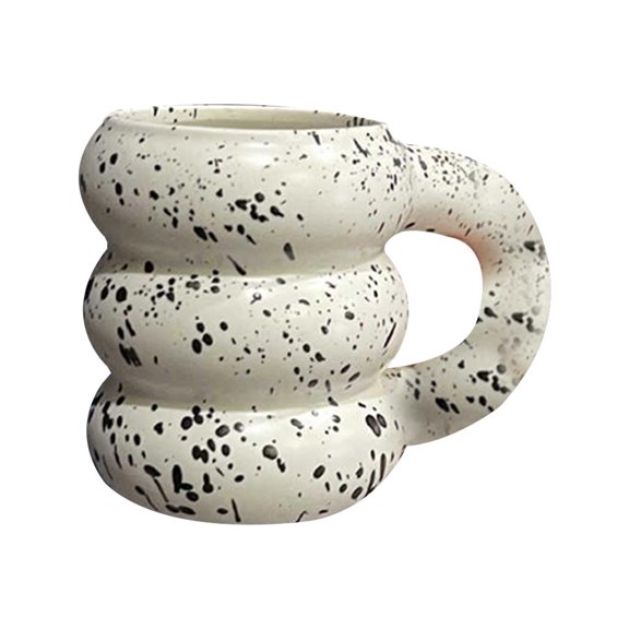 Ywmsfl Nordic for Creative Ceramic Mug Modern Minimalist Tire Coffee Cup Home Decorative Tyre Drinking Drinkware with Handle