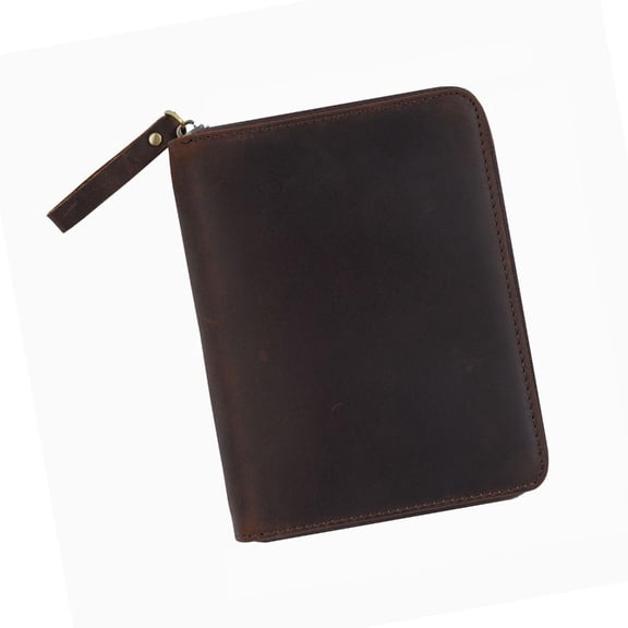 Ywmsfl Notebook Cover Zippered Cover for 3.5x5.5Inch Field Notes Handmade Journal Cover with Pen Slot